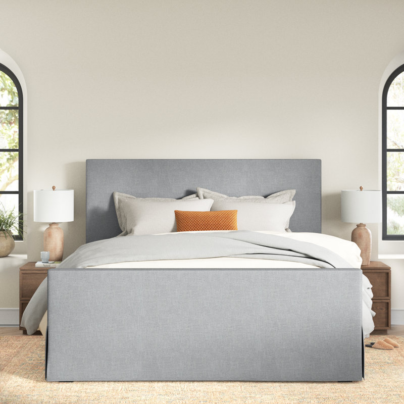 Joss Main Calia King Upholstered Low Profile Storage Platform Bed Wayfair